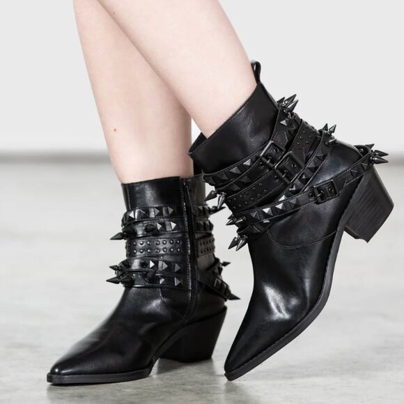 Killstar Callista Stud Boots - Picture 1 of 4